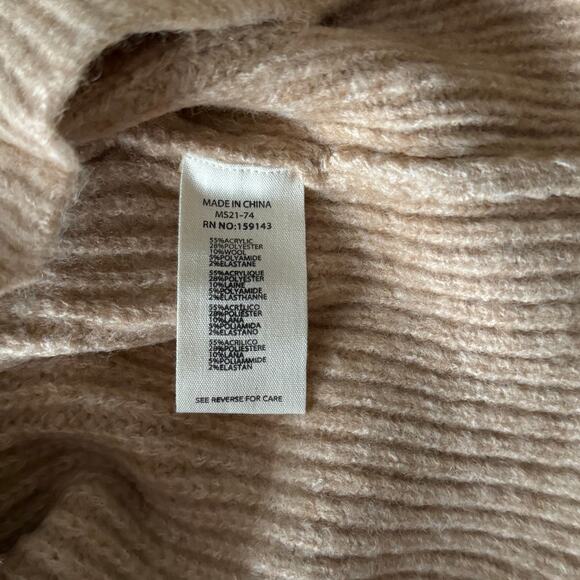 FRNCH Leanne Hooded Pullover Sweater in Camel/Pink Size XS - Picture 5 of 9